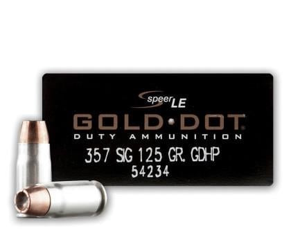 Speer Gold Dot LE Duty .357 Sig 125 Gr JHP