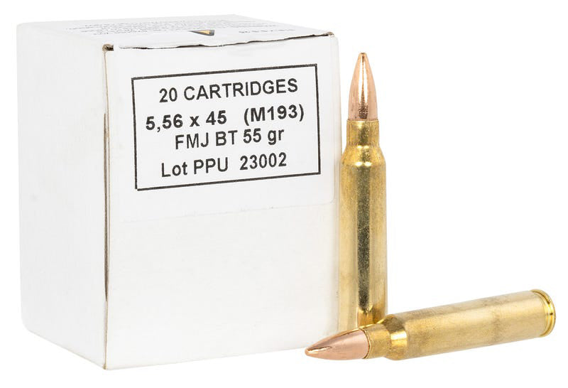 Prvi Partizan M193 5.56x45mm NATO 55 gr FMJ ammo