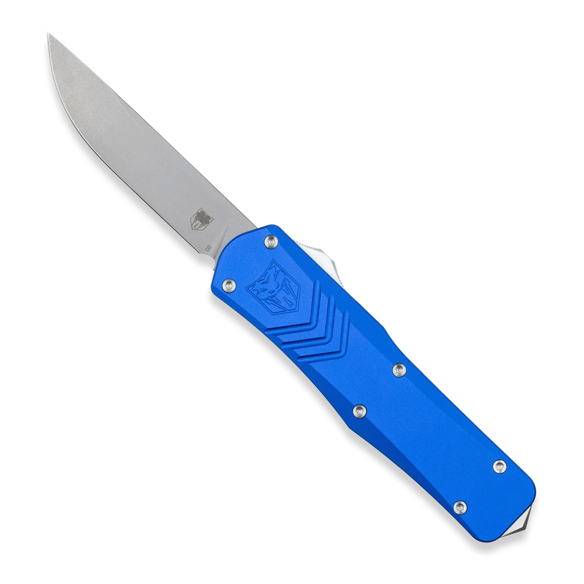 CobraTec Medium Blue FS-X Gen 2 Drop Point Non-Serrated OTF Knife
