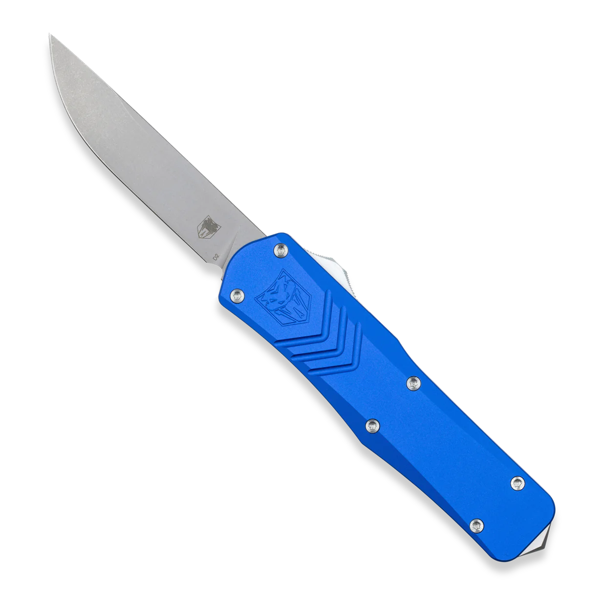 CobraTec Medium Blue FS-X Gen 2 Drop Point Non-Serrated OTF Knife