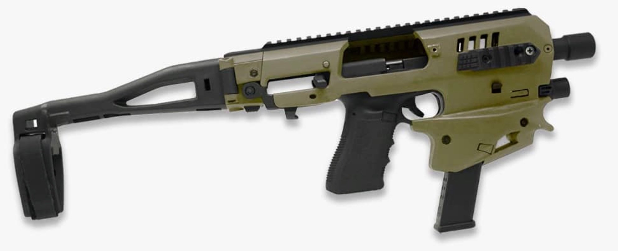 CAA Micro Conversion Kit Glock 43/43X/48 OD Green Long Stabilizer Gen2