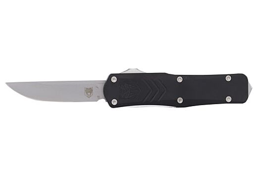 CobraTec Small Black FS-X Gen 2 Drop Point Non-Serrated OTF Knife