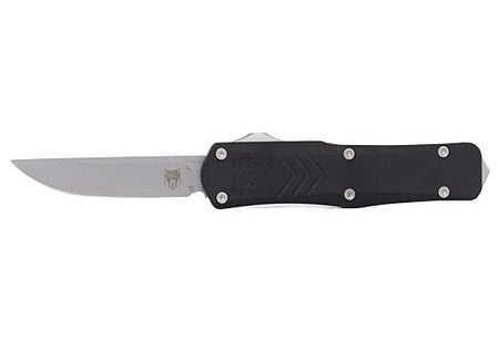 CobraTec Small Black FS-X Gen 2 Drop Point Non-Serrated OTF Knife