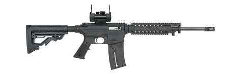 dMOSSBERG 715T 22LR S/A RFL BLK FLATTOP W/RED DOT