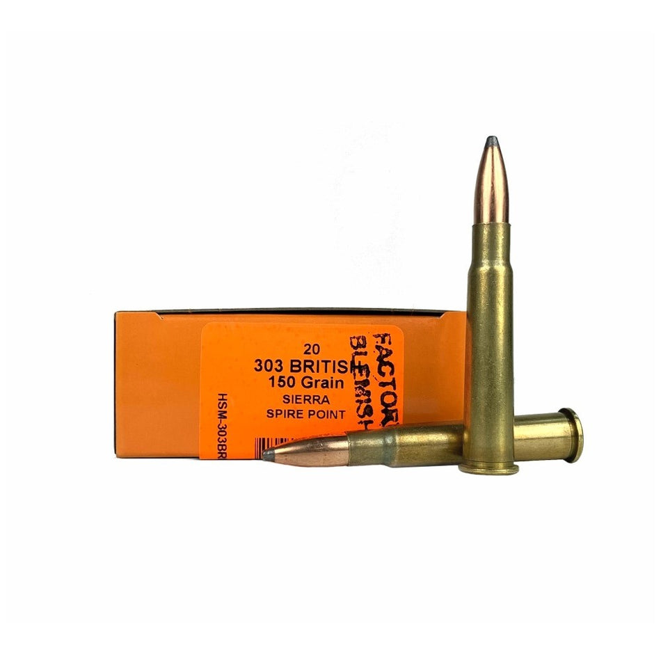 HSM  .303 British 150 gr JSP ammo