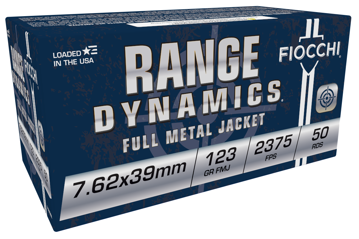 Fiocchi Range Dynamics 7.62x39mm 123 gr FMJ ammo