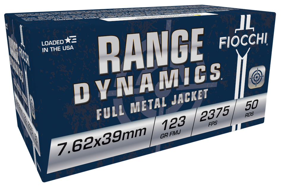 Fiocchi Range Dynamics 7.62x39mm 123 gr FMJ ammo