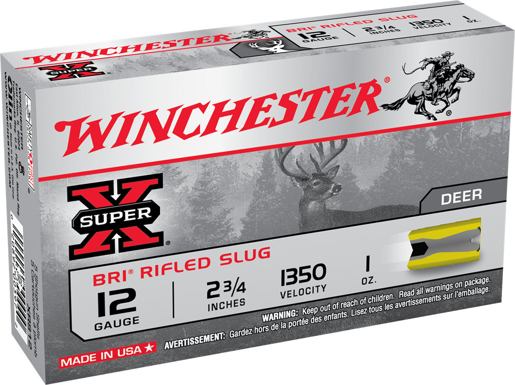 Winchester SUPER X BRI Rifled Slugs Hunting 12 Gauge 2.75 in / 2.75 in Slug 1 oz