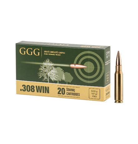 GGG GGG .308 WIN DESIGN GPX11 .308 Win / 7.62x51mm 147 gr FMJ ammo