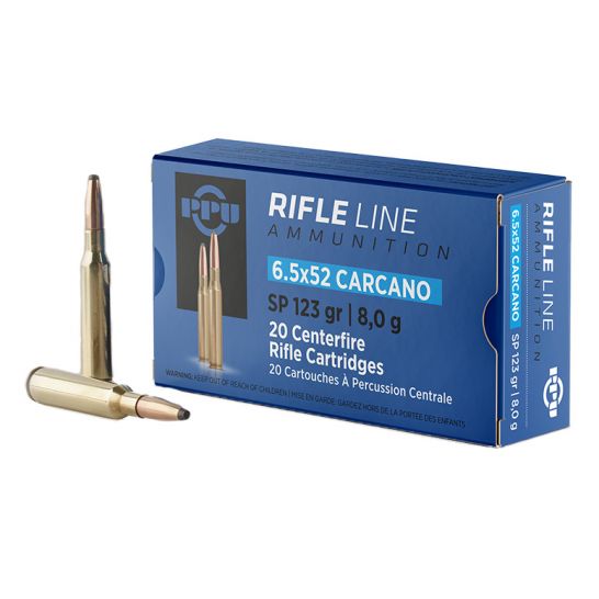 Prvi Partizan Rifle Line Ammunition 6.5x52mm Carcano 123 gr JSP ammo