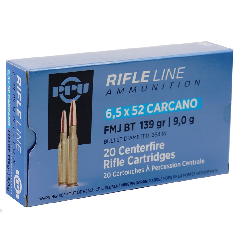 Prvi Partizan Rifle Line Ammunition 6.5x52mm Carcano 139 gr FMJ ammo
