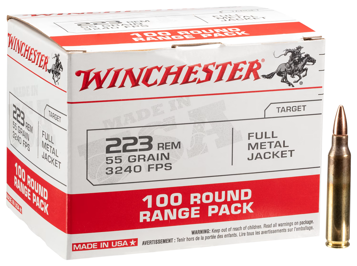 Winchester USA .223 Remington 55 gr FMJ ammo