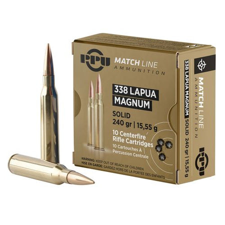 Prvi Partizan MATCH LINE .338 Lapua Magnum 240 gr Solid ammo