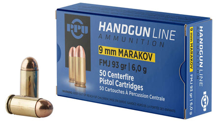 Prvi Partizan HANDGUN LINE 9mm Makarov 93 gr FMJ ammo