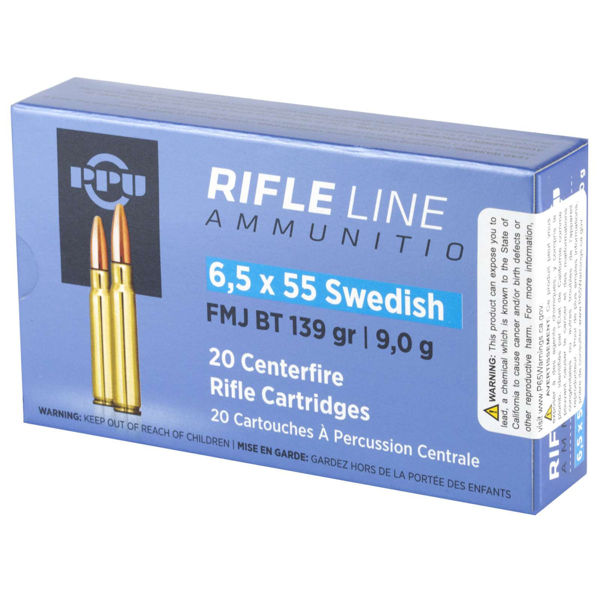 Prvi Partizan RIFLE LINE 6.5x55mm Swedish 139 gr FMJ ammo