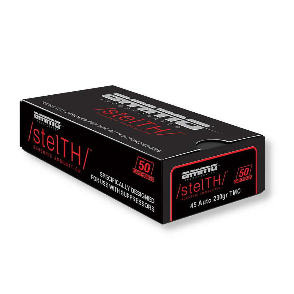 Ammo Inc 45230TMCSTL stelTH Total Metal Case TMC 230 Grain .45 ACP/Auto