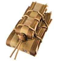 High Speed Gear Double Decker LT MOLLE Pouch Holds 1 Rifle and 1 Pistol Mag Black