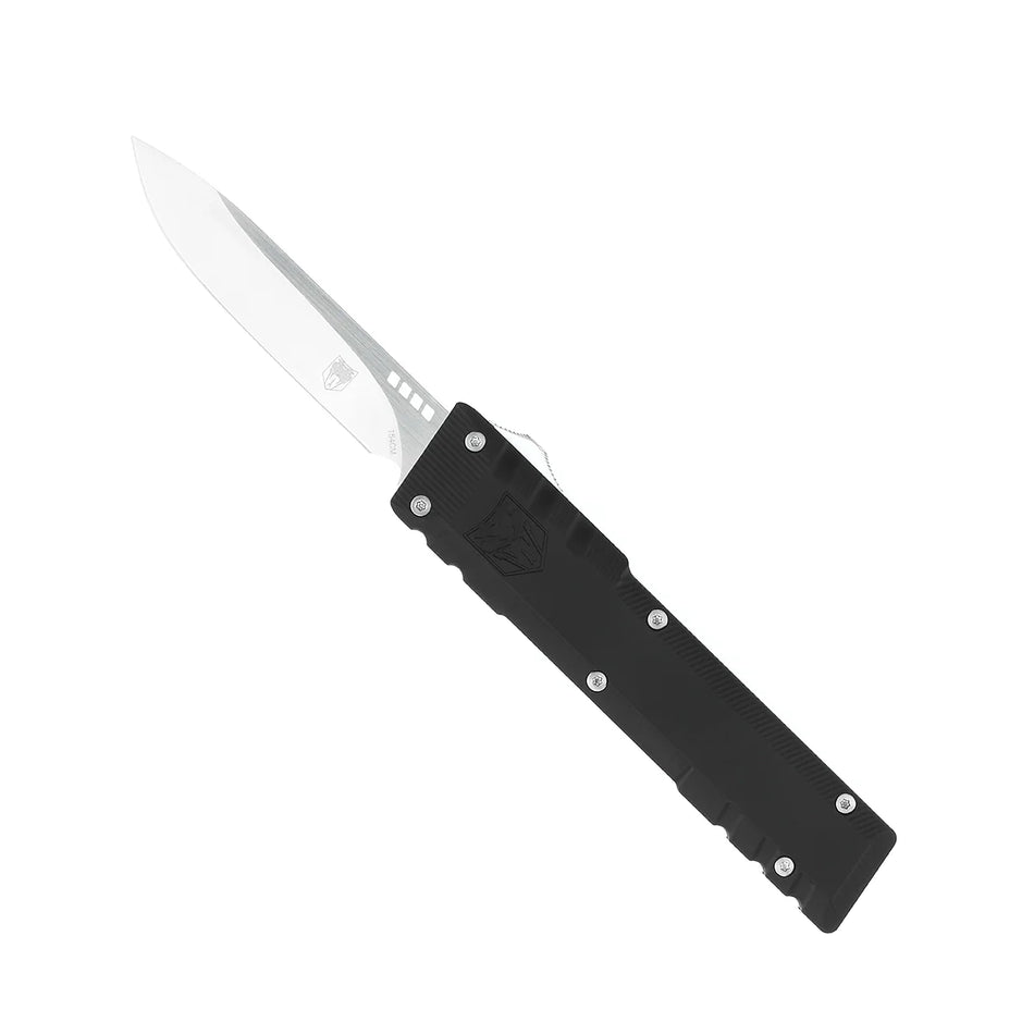 CobraTec Gentleman Black Gen 2 OTF Drop Point Non-Serrated Knife