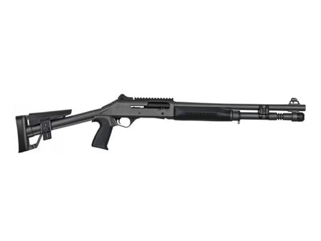 PANZER ARMS M4 TACTICAL 12G SA GRAY W/ FIXED SKELETON STOCK
