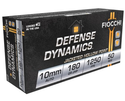 Fiocchi  10mm Auto 180 gr JHP ammo