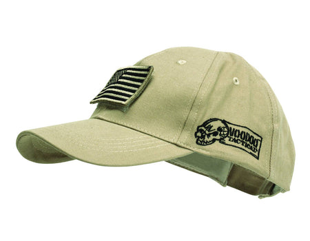 Voodoo Tactical Cap with Removable Flag Patch Sand