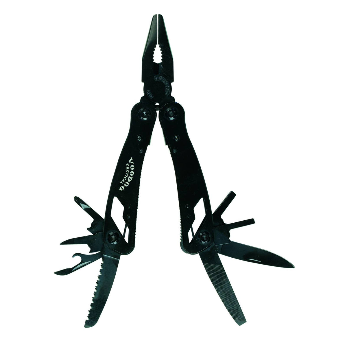 Voodoo Tactical Multi-Tool Black Stainless Steel Folding Pliers