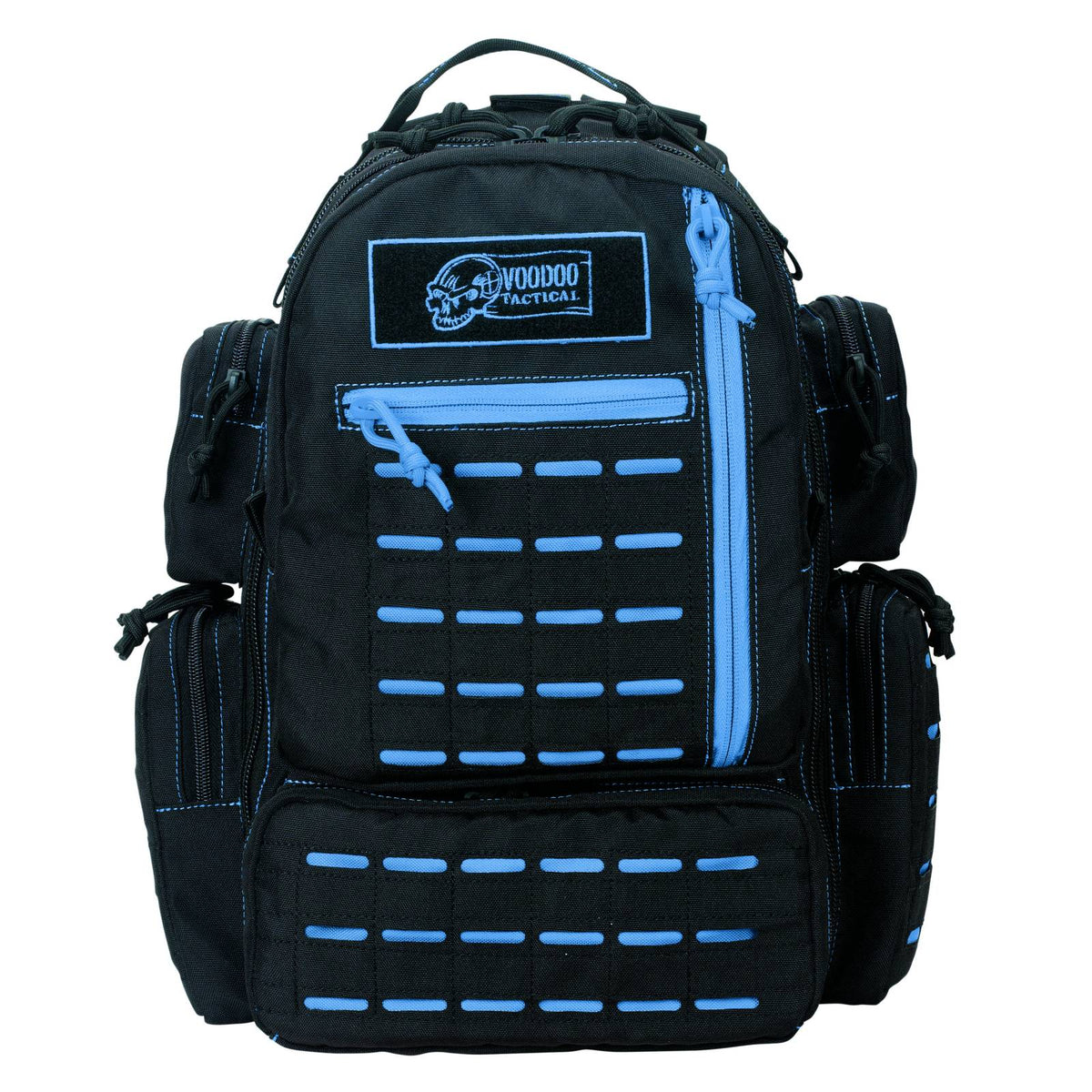 Voodoo Tactical Mini Tobago Pack with Die Cut MOLLE - Black with Blue