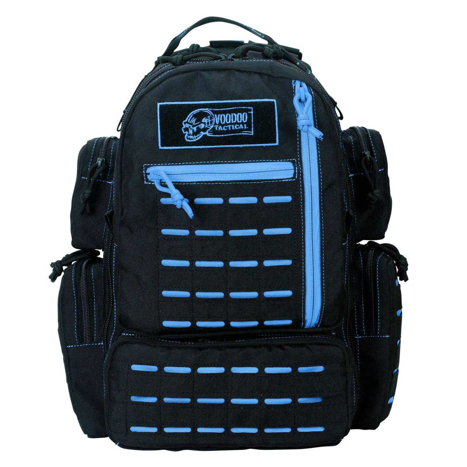 Voodoo Tactical Mini Tobago Pack with Die Cut MOLLE - Black with Blue