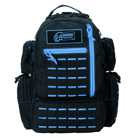 Voodoo Tactical Mini Tobago Pack with Die Cut MOLLE - Black with Blue