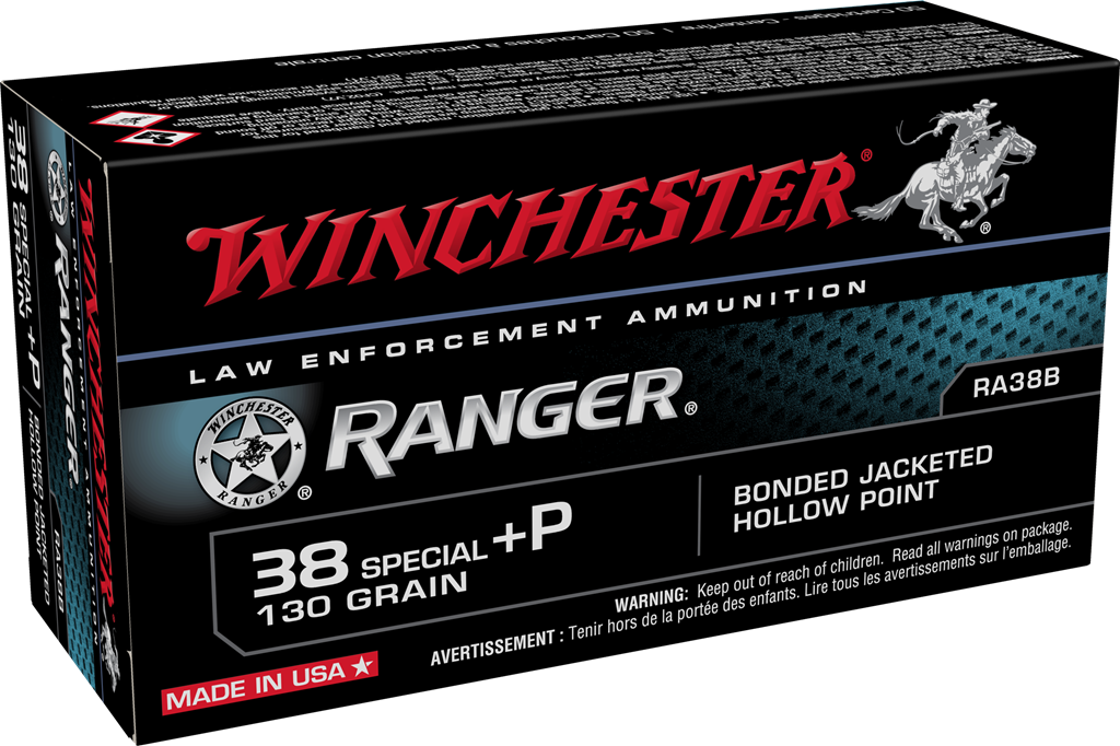 Winchester Ranger LE +P .38 Special 130 gr BHP ammo