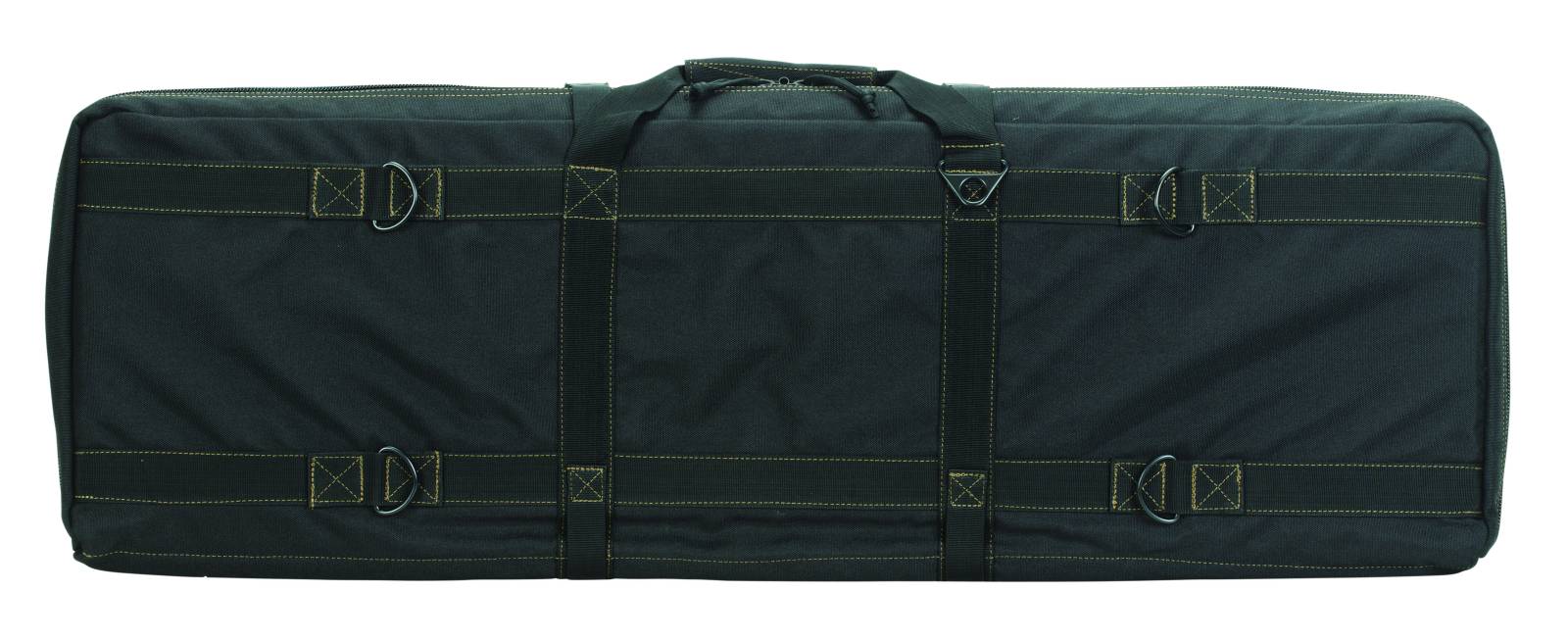 Voodoo Tactical 36-Inch Padded Weapons Case with Die Cut MOLLE - Black/Coyote