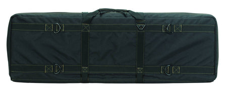 Voodoo Tactical 36-Inch Padded Weapons Case with Die Cut MOLLE - Black/Coyote