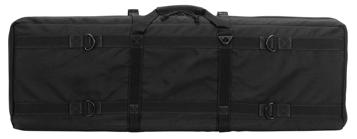 Voodoo Tactical 36-Inch Padded Weapons Case with Die Cut MOLLE - Black/Gray