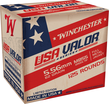 WIN USA VALOR 5.56 62GR GT FMJ 125B