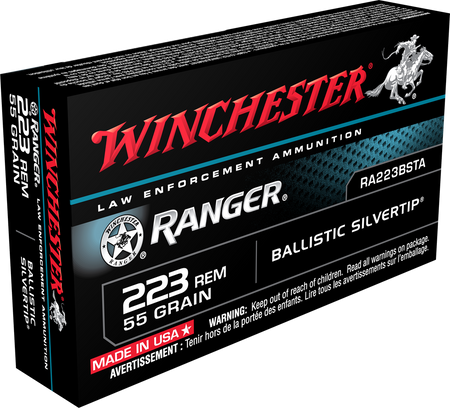 Winchester Ranger .223 Remington 55 gr PolyTip ammo