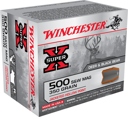 Winchester DUAL BOND Hunting Hunting .500 S&W Mag 350 gr JHP ammo