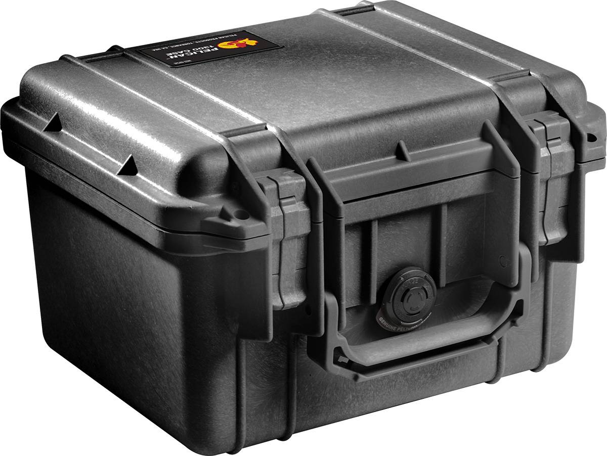 Pelican 1300 Hard Case with Foam 9.17x7x6.12 Black