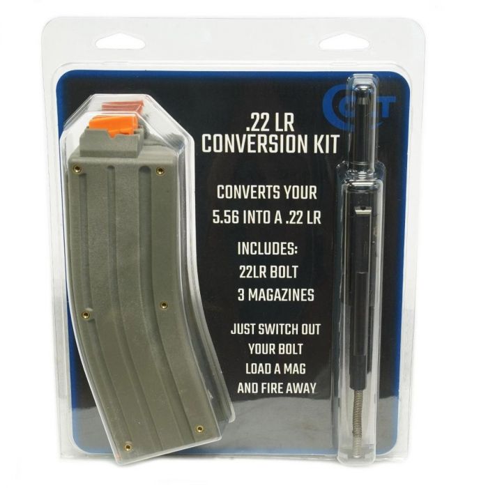 Colt .22LR Drop-In Bolt Conversion Kit for AR-15 with 3 25-Round Magazines