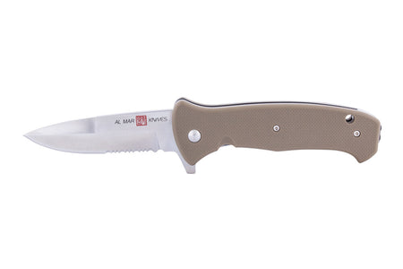 Al Mar Knives S.E.R.E. Coyote 3.6in 8CR Combo Edge Knife