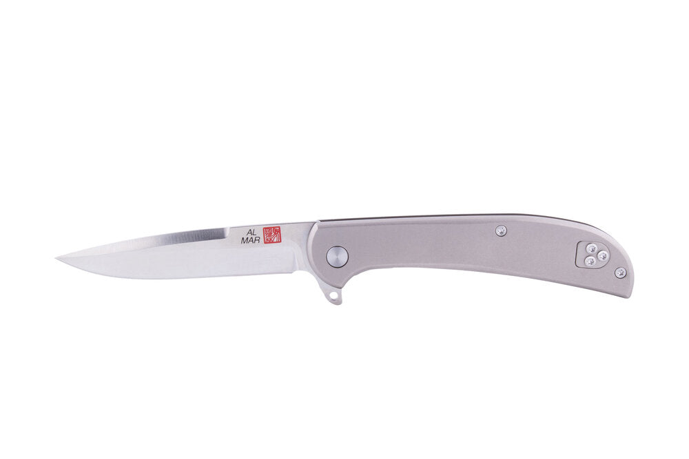 Al Mar Knives UL Titanium Falcon Folding Knife 3.15" D2 Blade