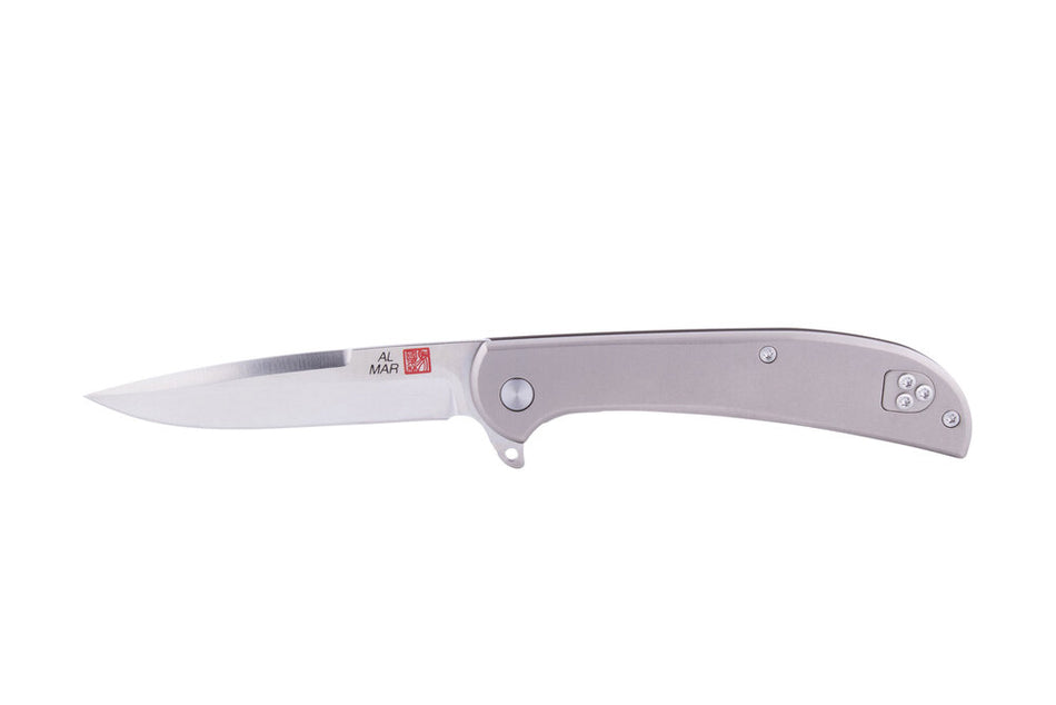 Al Mar Knives UL Titanium Falcon Folding Knife 3.15" D2 Blade