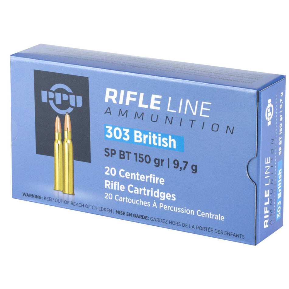 Prvi Partizan PPUCenterfire .303 British 150 gr JSP ammo