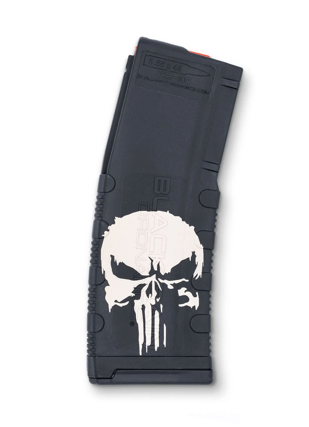 Black Rain Laser Etched 30rd Punisher Magazine (No Flag)