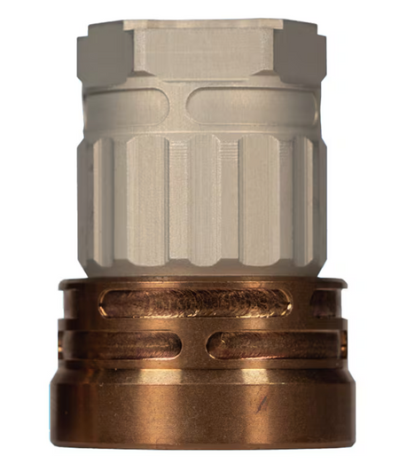 Q Erect9r Three-Way Tri-Lug Mount Clear Finish for ERECT9R 9mm Suppressor
