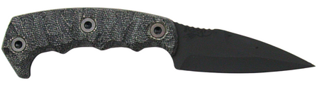 Half Face Blades Humint 3" Blade 8" OA CPM S45VN Steel Armor Black Gray Micarta Grip