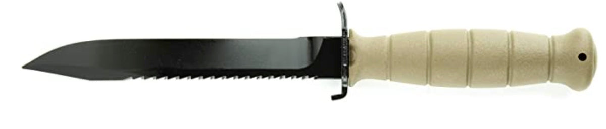 Glock Field Knife with Root Saw and Sheath Bulk Black