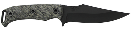 Half Face Blades Tosahwi 4" Blade 8.1" OA CPM S45VN Armory Black Gray Micarta Grip