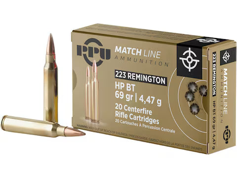 Prvi Partizan  .223 Remington 69 gr BTHP ammo