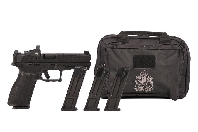 dSPRINGFIELD ARMORY ECHELON GEAR UP PKG U NOTCH 9MM PSTL 4.5" 5-10RD + RANGE BAG, CT-1500
