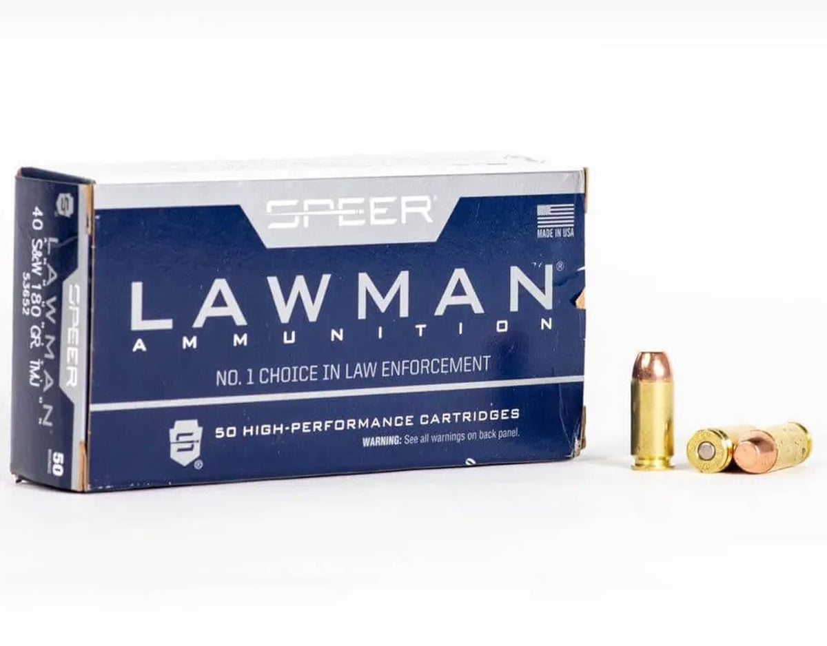 Speer Lawman .40 S&W 180 gr TMC ammo